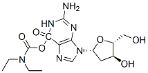 6-diethylcarbamyloxy-2'-deoxyguanosine 结构式