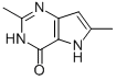 4H-Pyrrolo[3,2-d]pyrimidin-4-one,1,5-dihydro-2,6-dimethyl-(9CI) 结构式