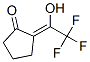 Cyclopentanone, 2-(2,2,2-trifluoro-1-hydroxyethylidene)-, (Z)- (9CI) 结构式