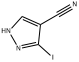 3-碘吡唑-4-甲腈 结构式
