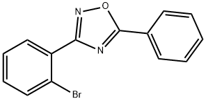 3-(2-BROMOPHENYL)-5-PHENYL-1,2,4-OXADIAZOLE 结构式