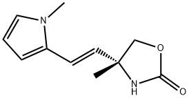 2-Oxazolidinone,4-methyl-4-[(1E)-2-(1-methyl-1H-pyrrol-2-yl)ethenyl]-,(4R)-(9CI) 结构式