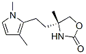 2-Oxazolidinone,4-[2-(1,3-dimethyl-1H-pyrrol-2-yl)ethyl]-4-methyl-,(4R)-(9CI) 结构式