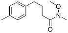 Benzenebutanamide, N-methoxy-N,4-dimethyl- (9CI) 结构式