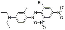 4-[(2-bromo-4,6-dinitrophenyl)azo]-N,N-diethyl-m-toluidine 结构式