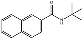 N-叔丁基萘-2-甲酰胺 结构式