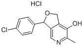 CICLETANINE HYDROCHLORIDE 结构式