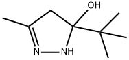 1H-Pyrazol-5-ol,  5-(1,1-dimethylethyl)-4,5-dihydro-3-methyl- 结构式