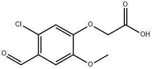 2-(5-氯-4-甲酰基-2-甲氧基苯氧基)乙酸 结构式