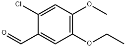2-氯-5-乙氧基-4-甲氧基苯甲醛 结构式