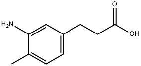 3-(3-氨基-4-甲基苯基)丙酸 结构式