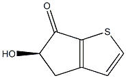 6H-Cyclopenta[b]thiophen-6-one,4,5-dihydro-5-hydroxy-,(5R)-(9CI) 结构式