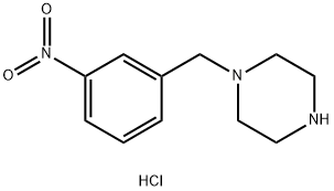 1-(3-硝基苯)哌嗪盐酸盐 结构式