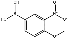 4-甲氧基-3-硝基苯硼酸 结构式