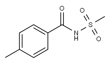 4-甲基-N-(甲基磺酰基)苯甲酰胺 结构式