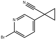 1-(6-broMopyridin-3-yl)cyclopropanecarbonitrile 结构式