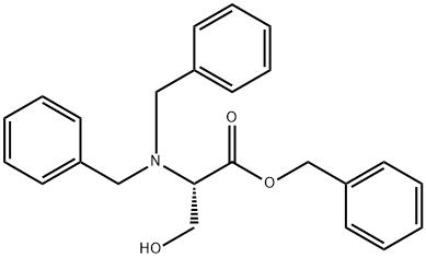 N,N-二苯甲基-L-丝氨酸苯甲酯 结构式