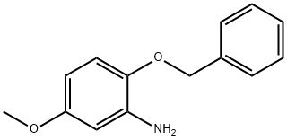 3-氨基-4-苯甲氧基茴香醚 结构式