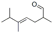 2,5,6-三甲基-4-庚烯醛 结构式