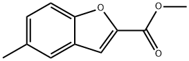 METHYL 5-METHYLBENZOFURAN-2-CARBOXYLATE 结构式