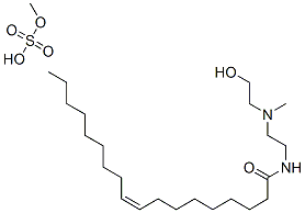 硫酸单甲酯与(Z)-N-[2-[(2-羟基乙基)甲基氨基]乙基]-9-烯十八酰胺的化合物 结构式