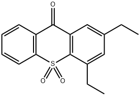 2,4-diethyl-9H-thioxanthen-9-one 10,10-dioxide  结构式