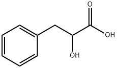 DL-Β-苯乳酸 结构式