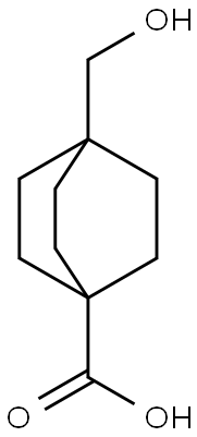 4-(羟基甲基)双环[2,2,2]辛烷-1-羧酸 结构式