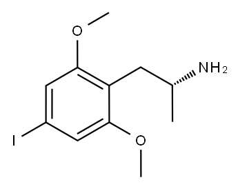 +-2,5-DIMETHOXY-4-IODOAMPHETAMINE HYDROCHLORIDE 结构式