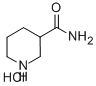 哌啶-3-甲酰胺盐酸盐 结构式