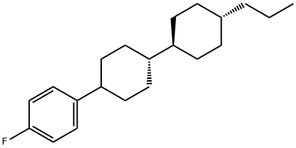 反,反-4-(4-氟苯基)-4'-丙基联二环己烷 结构式