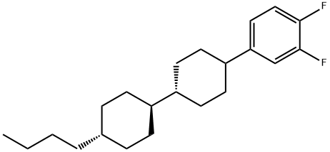 反,反-4-(3,4-二氟苯基)-4''-丁基双环己烷 结构式