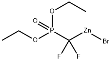 (DIETHOXYPHOSPHORYL)DIFLUOROMETHYLZINC BROMIDE 结构式