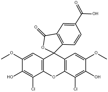 5-羧基-4',5'-二氯-2',7'-二甲氧基荧光素 结构式