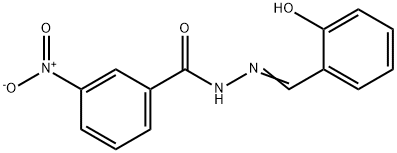 Benzoic acid, m-nitro-, salicylidenehydrazide 结构式