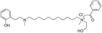 (2-hydroxyethyl)[11-[(2-hydroxyphenethyl)methylamino]undecyl]methylphenacylammonium chloride 结构式