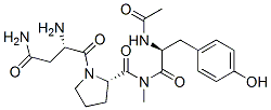 acetyl-asparaginyl-prolyl-methyltyrosinamide 结构式