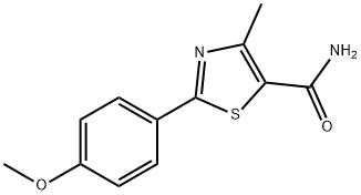 2-(4-methoxyphenyl)-4-methyl-1,3-thiazole-5-carboxamide 结构式