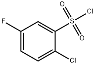 2-氯-5-氟苯-1-磺酰氯 结构式
