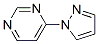Pyrimidine, 4-(1H-pyrazol-1-yl)- (9CI) 结构式