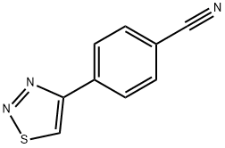 4-[4-(1,2,3-噻重氮)]苯甲腈 结构式