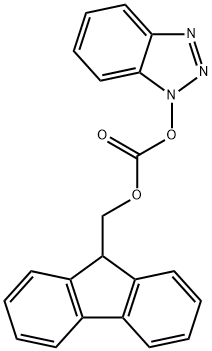 9-芴基甲基1-苯并三唑基碳酸酯 结构式