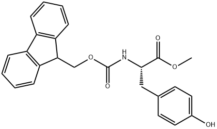 N-芴甲氧羰基-酪氨酸甲酯 结构式