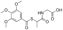 N-[1-oxo-2-[(3,4,5-trimethoxybenzoyl)thio]propyl]glycine 结构式