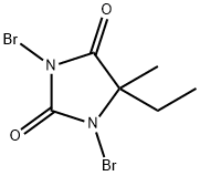 1,3-二溴-5-甲基-5-乙基海因 结构式