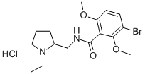 2-((3-Bromo-2,6-dimethoxybenzamido)methyl)-1-ethylpyrrolidine hydrochl oride 结构式