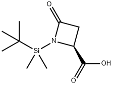 (4S)-N-AZETIDIN-2-ONE-4-CARBOXYLIC ACID 结构式