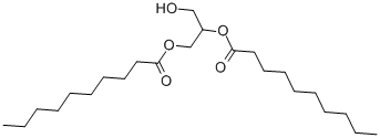 (+/-)-1,2-DIDECANOYLGLYCEROL 结构式