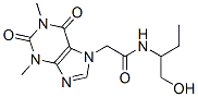 7H-Purine-7-acetamide, 1,2,3,6-tetrahydro-N-(1-(hydroxymethyl)propyl)- 1,3-dimethyl-2,6-dioxo- 结构式