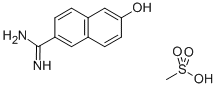 6-脒-2-萘酚 甲基磺酸 结构式